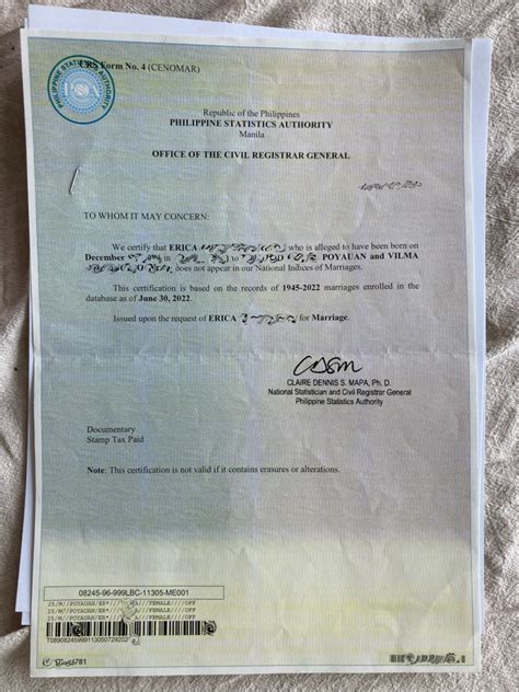 cenomar中文|How to Get a PSA Certificate of No Marriage (CENOMAR).